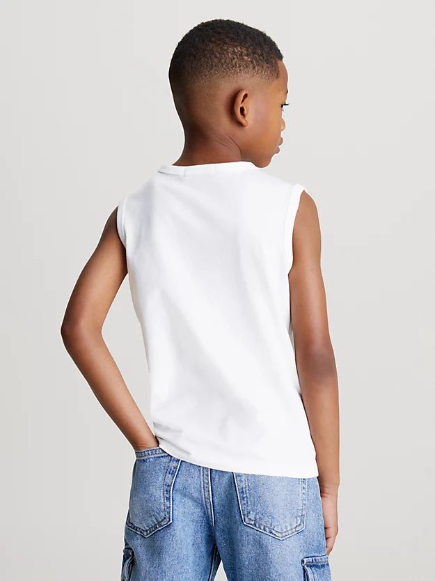 Camiseta regata infantil com monograma
