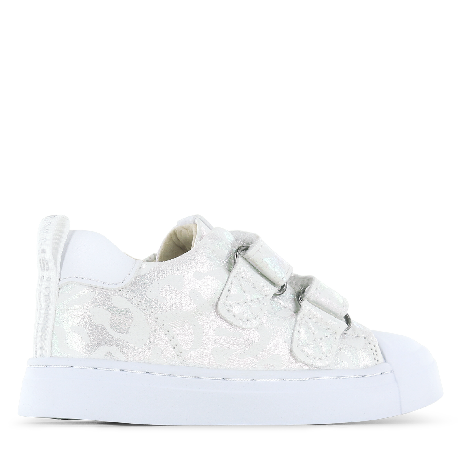 Shoesme metallic witte sneaker Metallic, Microfiber leer | Meisjes schoenen