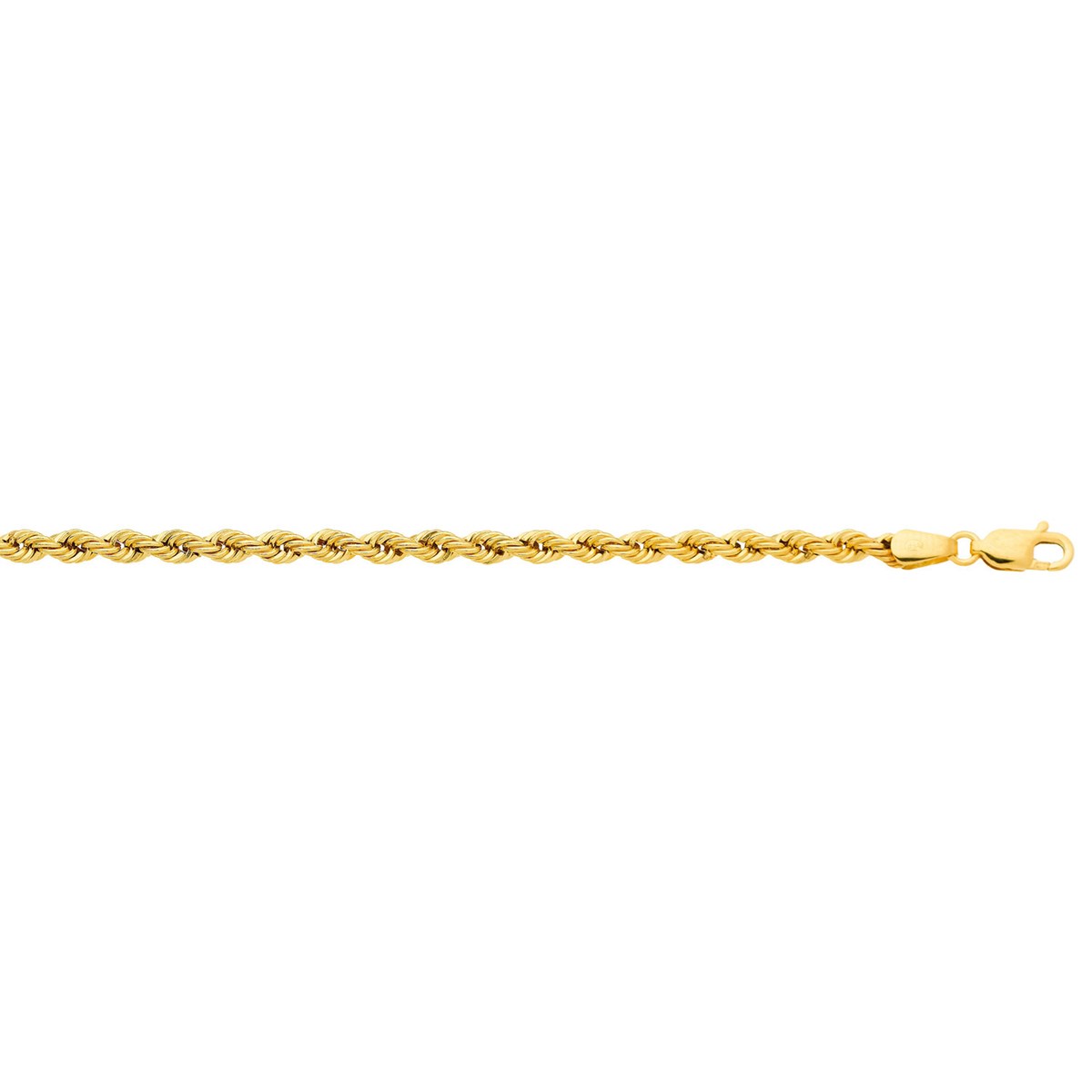 Bracelet Brillaxis maille corde or 9K 3.10 mm