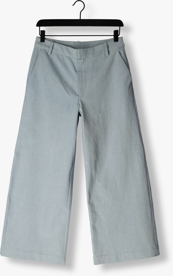 MY ESSENTIAL WARDROBE lichtblauwe my essential wardrobe wijde broek winniemw 159 wide pant