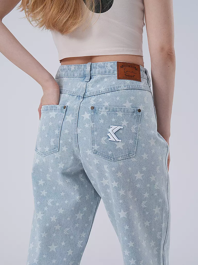 KARL KANI Jeans Straight Fit hellblau