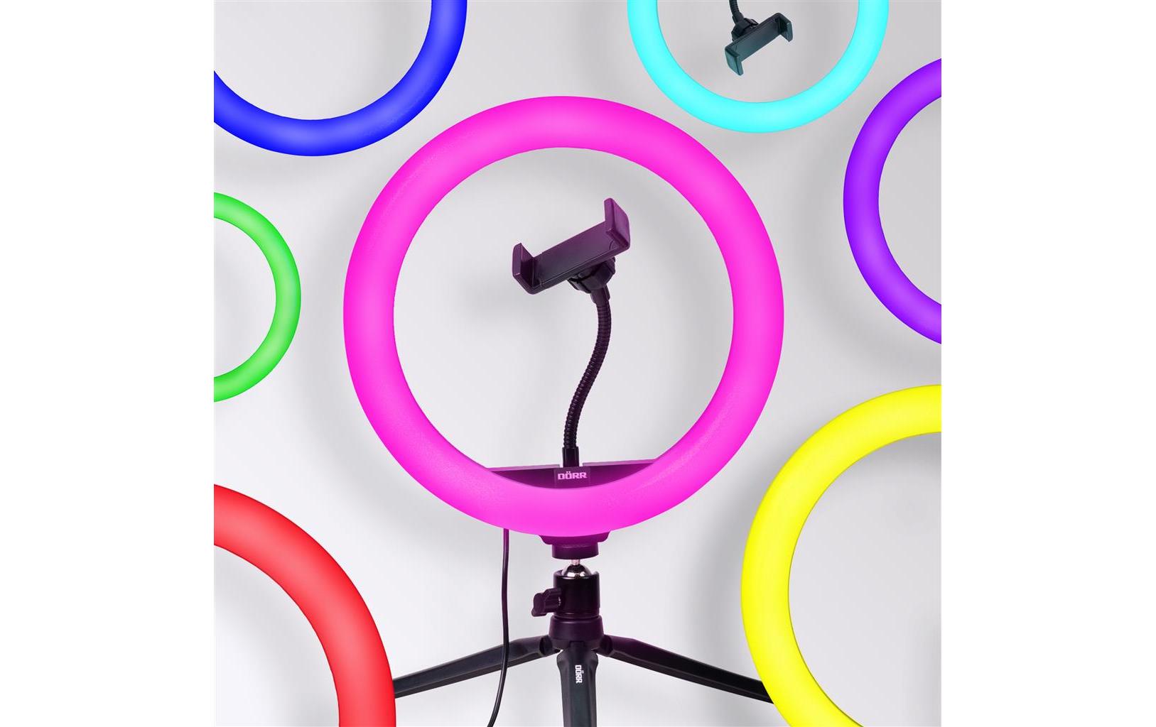 Videoleuchte Vlogging Kit VL-26 RGBRingleuchte mit spannenden, einzigartigen Farb- und Blinkeffekten