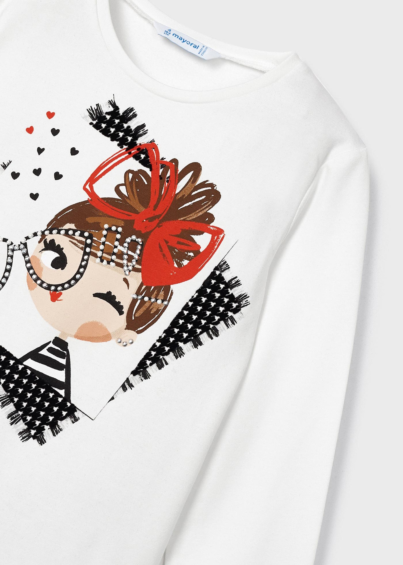 Camiseta feminina de algodão estampado