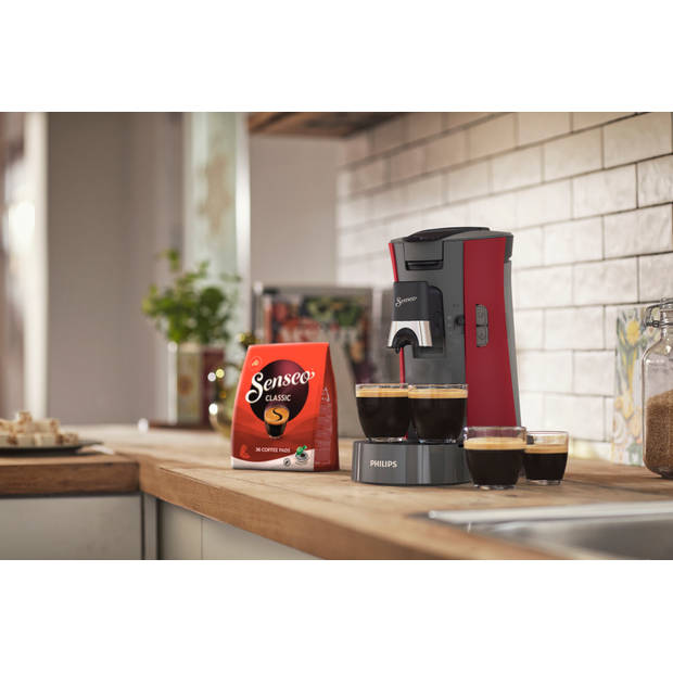 Philips SENSEO® Select koffiepadmachine CSA230/90 rood