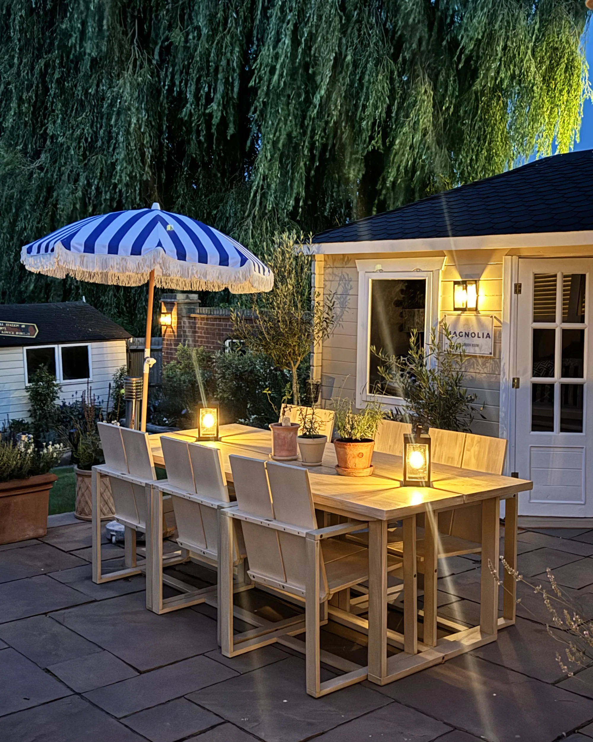 Tuin eettafel AZZANELLO 230 cm 100 cm Acaciahout Lichtbruin