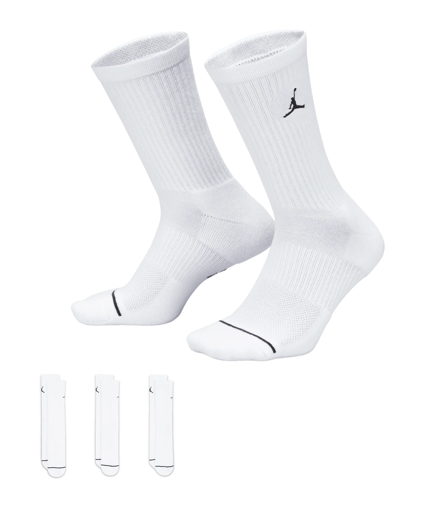 Jordan Everyday Crew Socken 3er Pack Weiss F100