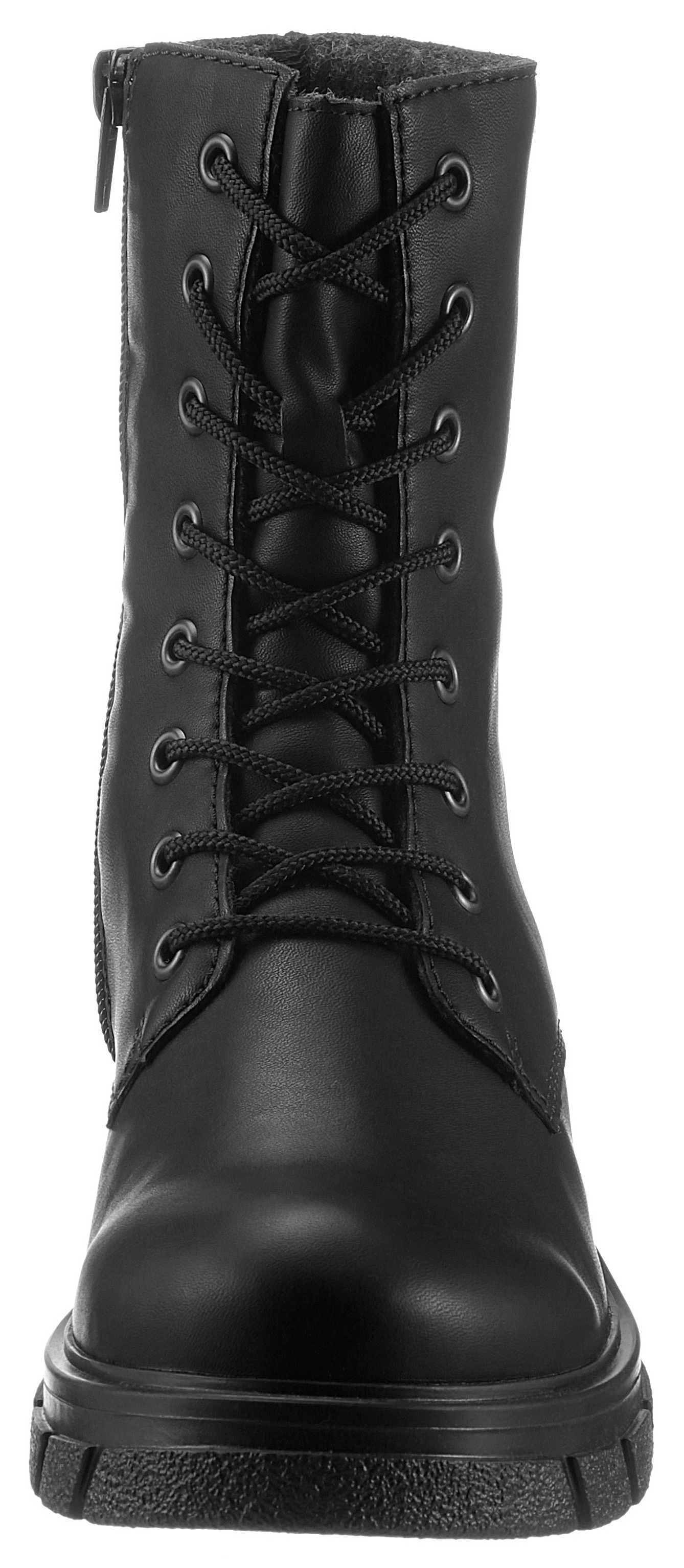 Rieker Schnürboots  mit kräftiger Profilsohle