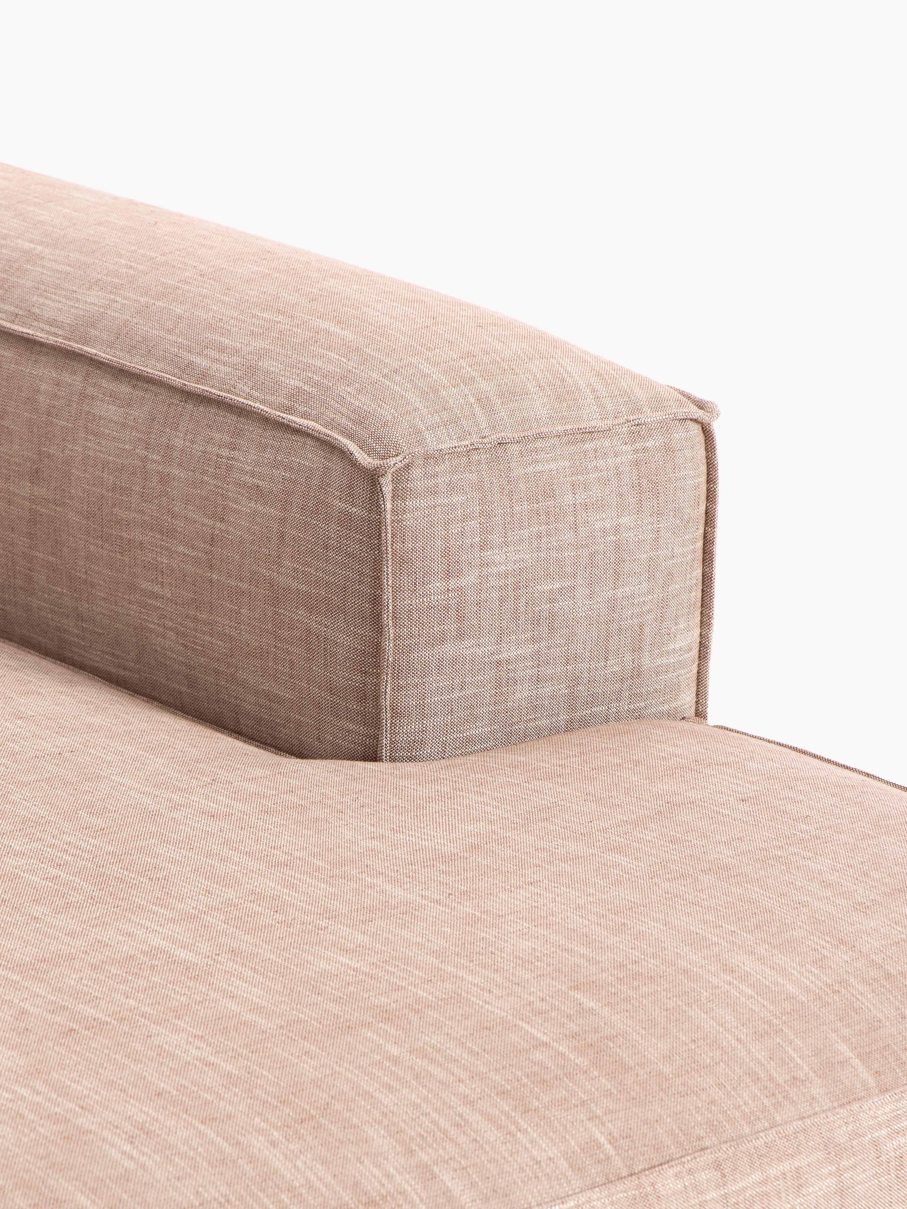 Chaise longue hoekmodule Lennon van linnenmix