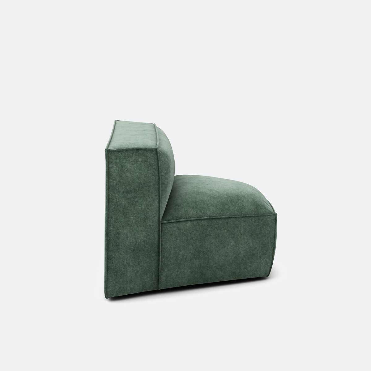 LA REDOUTE INTERIEURS<br>Canto modular aberto, veludo texturizado Seven