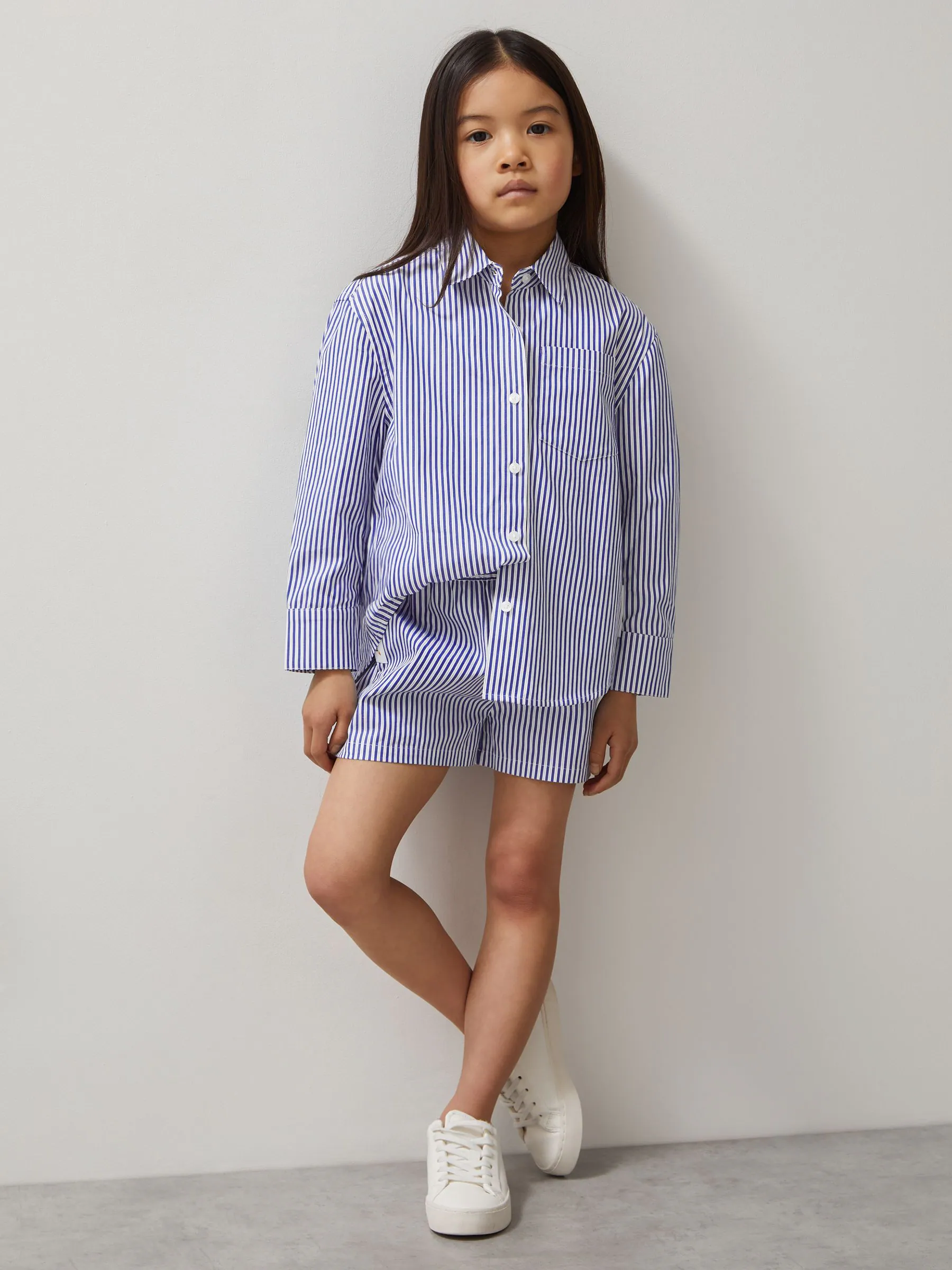 Reiss Hailey McLaren F1 Team Cotton Stripe Shirt
