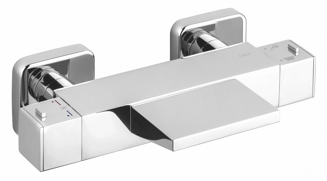 Sapho Dimy  thermostatische waterval badkraan chroom