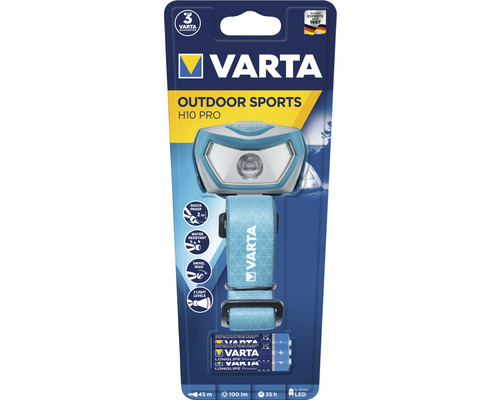 Varta Hoofdlamp Buitensport H10 100 lm Bereik 45 m Brandduur 35 uur blauw