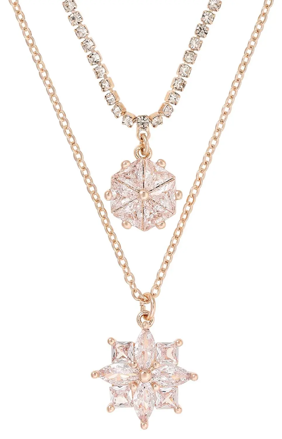 Layering Kette - Ice Flower