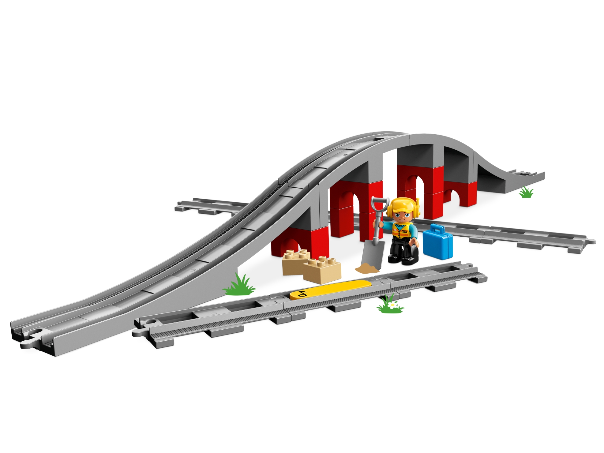 Os trilhos e a ponte do trem 10872
