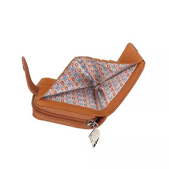 Hi-Di-Hi Little Magpie Wallet Cognac/ Dark Grey