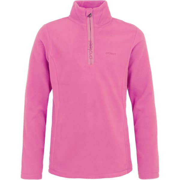 Sweat polaire PROTEST MUTEY JR 1/4 ZIP TOP FOXY PINK