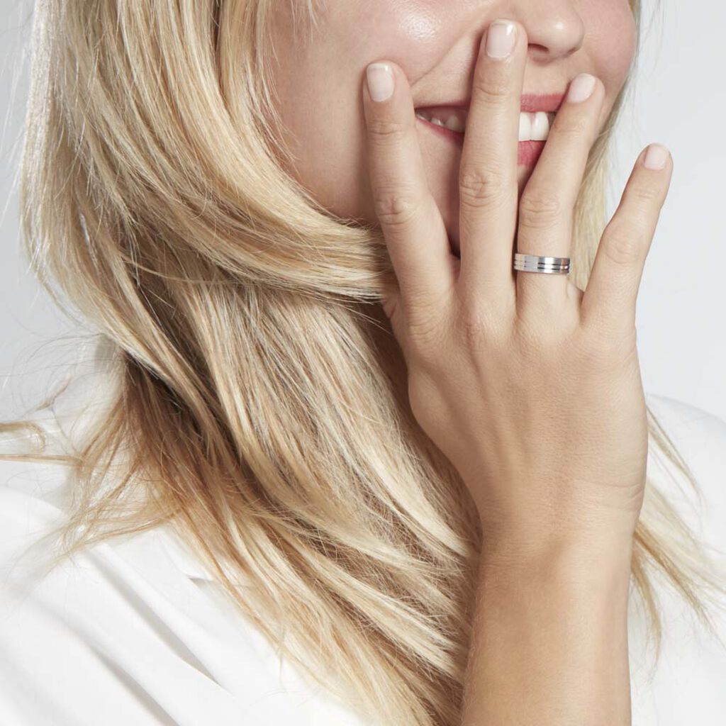 Alliance Cheryn Ruban Plat Argent Blanc