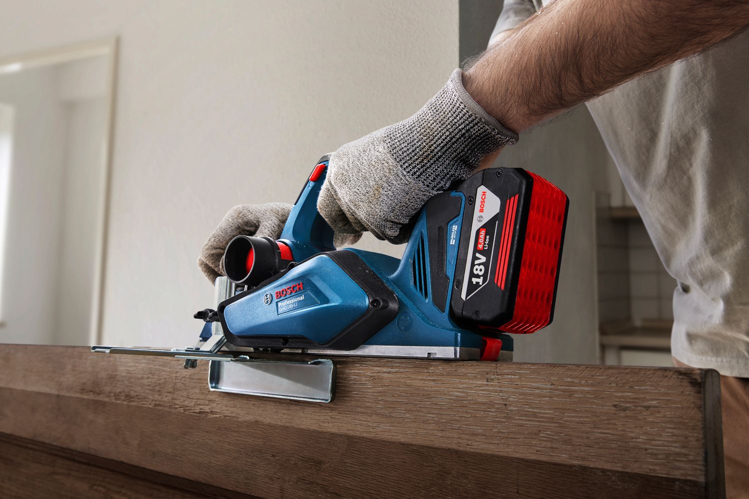 Bosch Professional GHO 18V-26 Accu schaafmachine 18V Basic Body in L-Boxx - 06015B5000