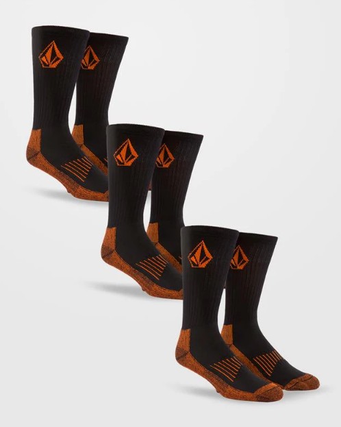 Volcom Workwear Sock 3Pack Black