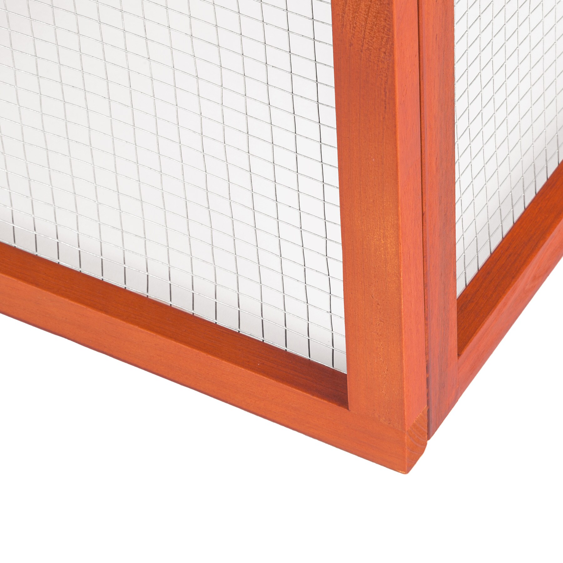 tectake® Hasenstall, aus Holz, faltbar, 159 x 109 x 55 cm