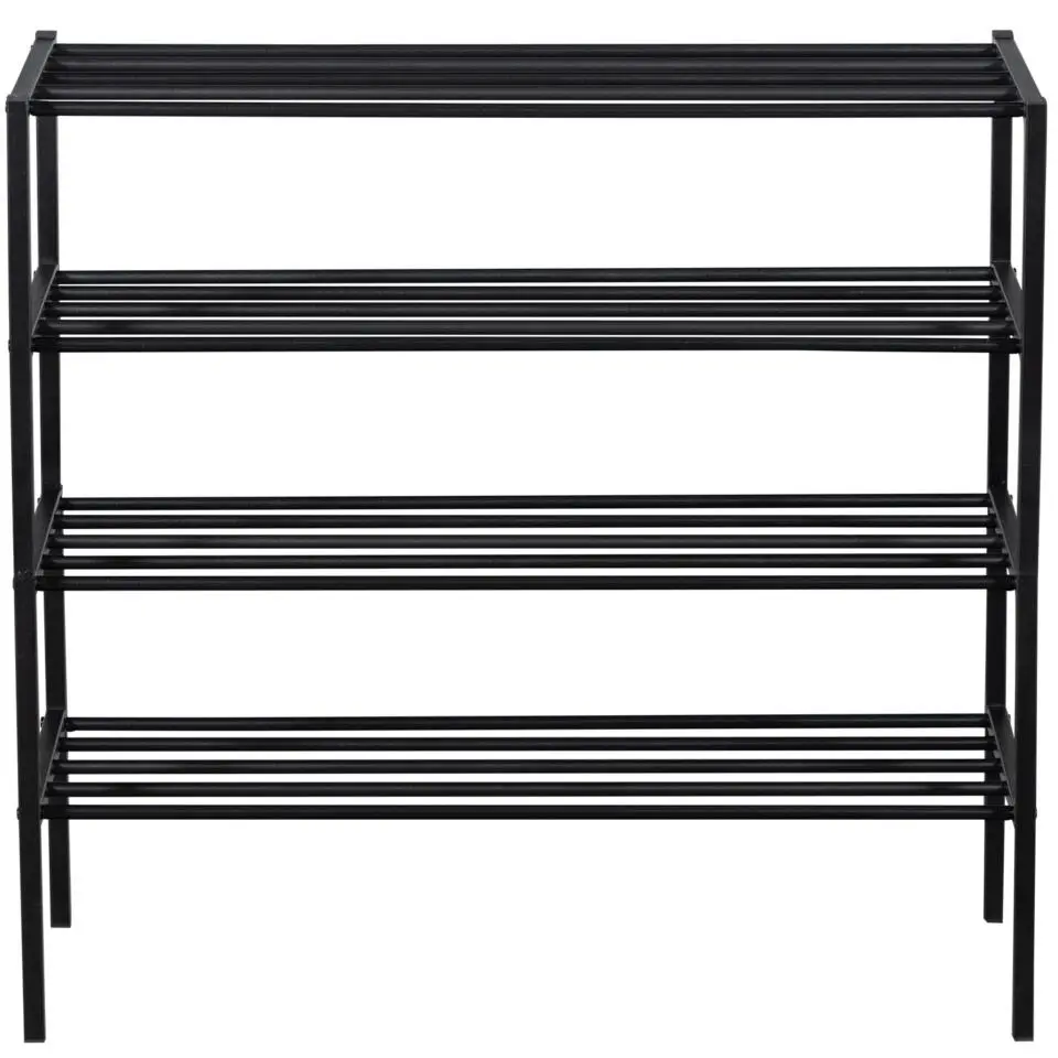 WOOOD Ferro Schoenenrek - Metaal - Zwart - 80x85x35