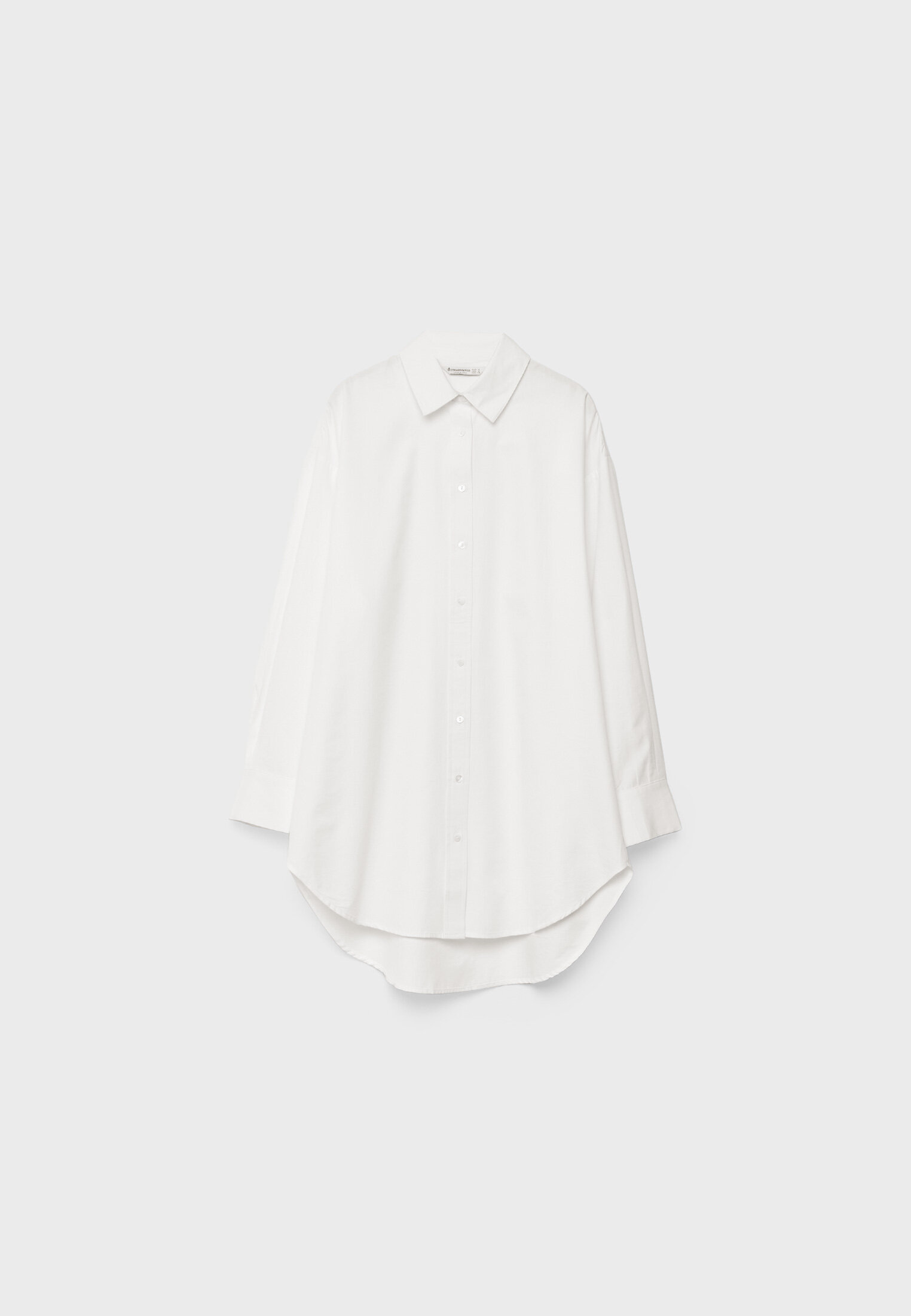 Camisa longa de popeline