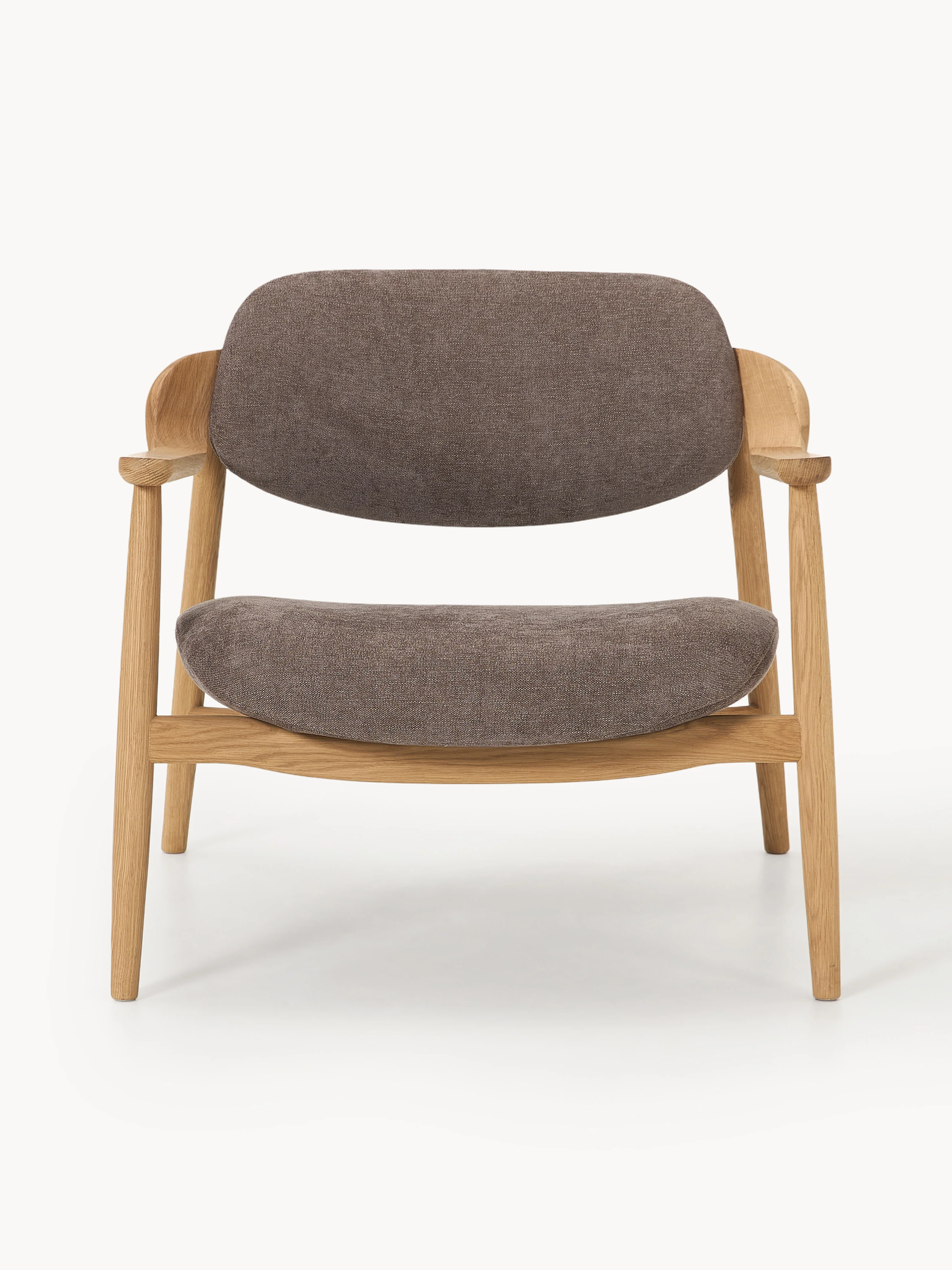 Loungefauteuil Rae van eikenhout