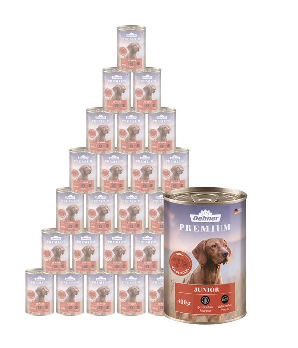 Dehner Premium Nassfutter für Hunde Junior,