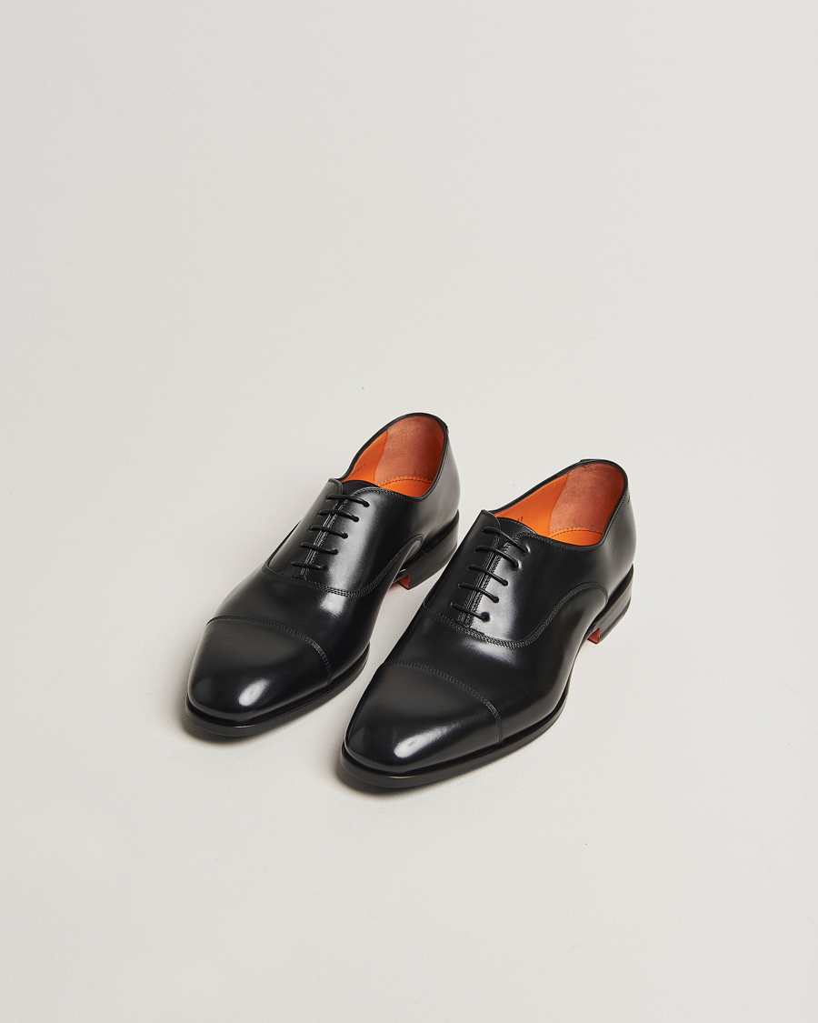 Santoni Adrian Oxford Black Calf