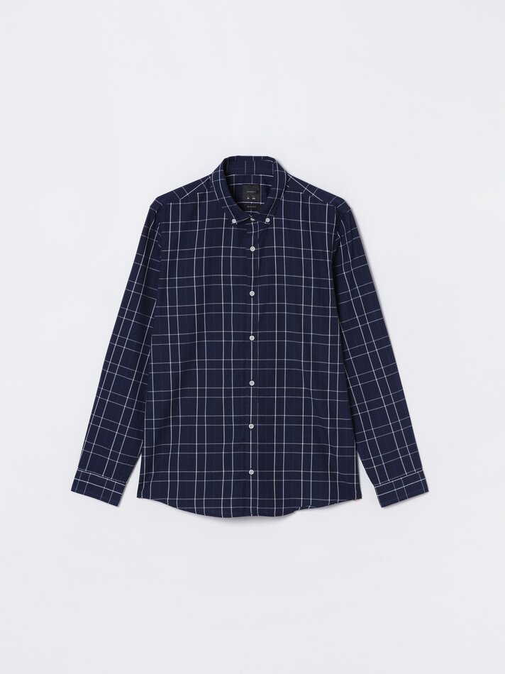 Camisa xadrez - Azul escuro