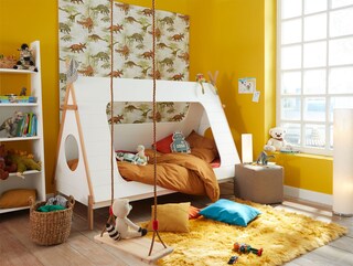 Spielbett TIPI 90 x 200 cm weiß
