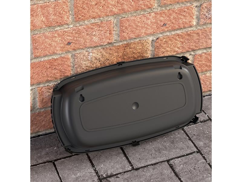 STEFFEN Kabelbox D-LINE 360 x 195 x 115 mm, IP54, Schwarz Design-Kabelmanagement-Box für mehr Ordnung