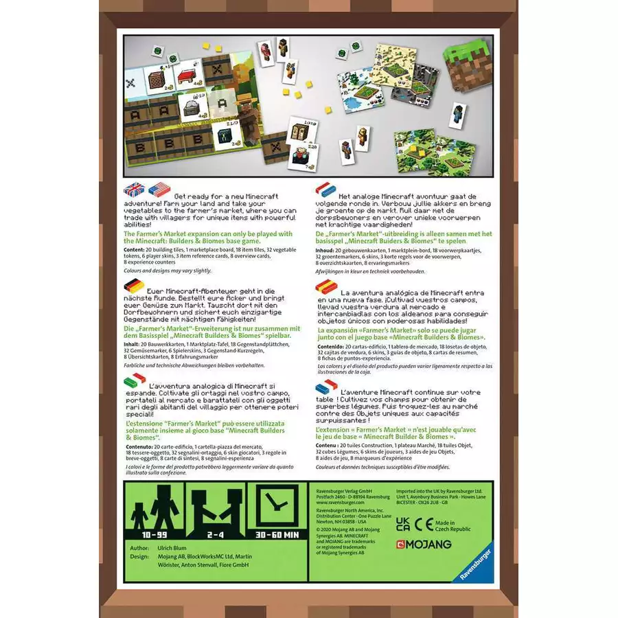 Ravensburger Minecraft Builders & Biomes Farmers Market Expansion bunt