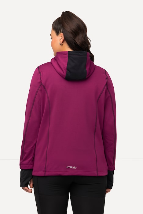 HYPRAR Sweatjacke, Reflektordruck, Kapuze, Daumenloch