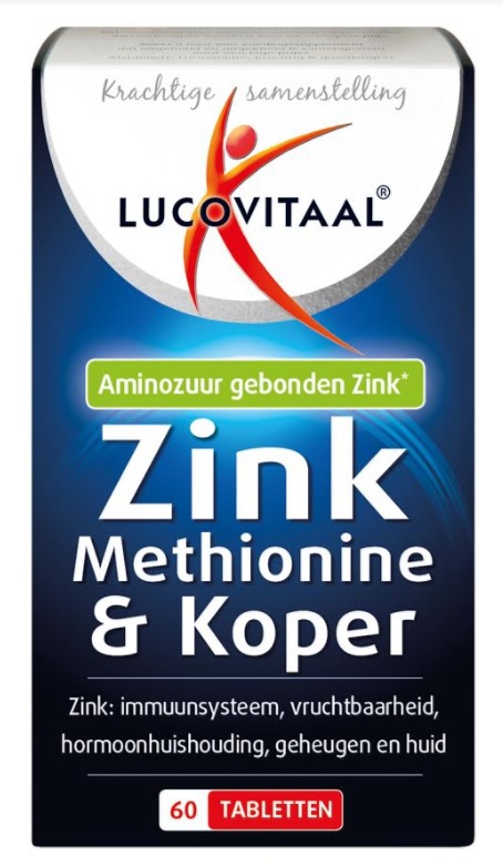Lucovitaal Zink Methionine & Koper 60 tabletten