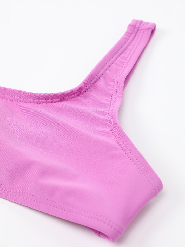 Conjunto básico de biquíni de duas peças - Lilás