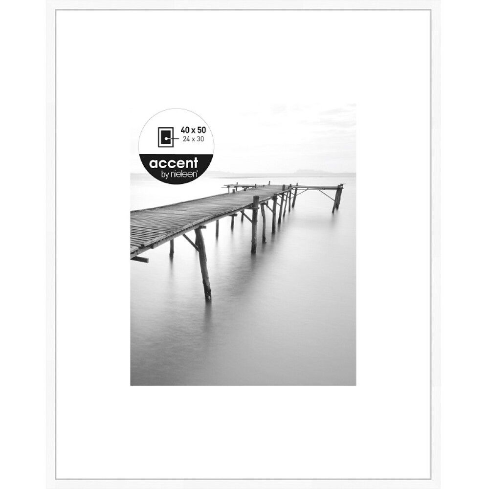 RAMME ACCENT AURA 40X50CM HVIT
