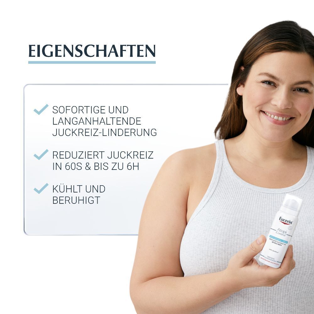 Eucerin® AtopiControl Anti-Juckreiz Spray – Sofort lindernde Wirkung bei Neurodermitis und sehr trockener Haut - Jetzt 3€ sparen mit Code 