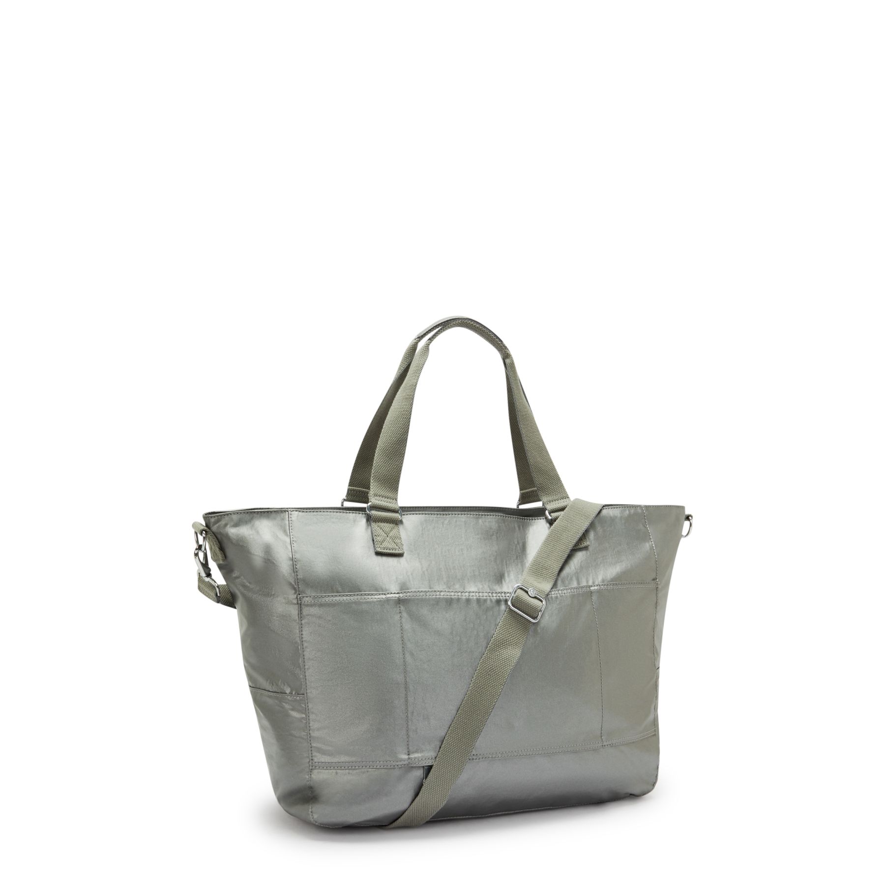 ISAAC Grand Sac épaule Avec Bretelle Amovible - Moon Grey Metallic