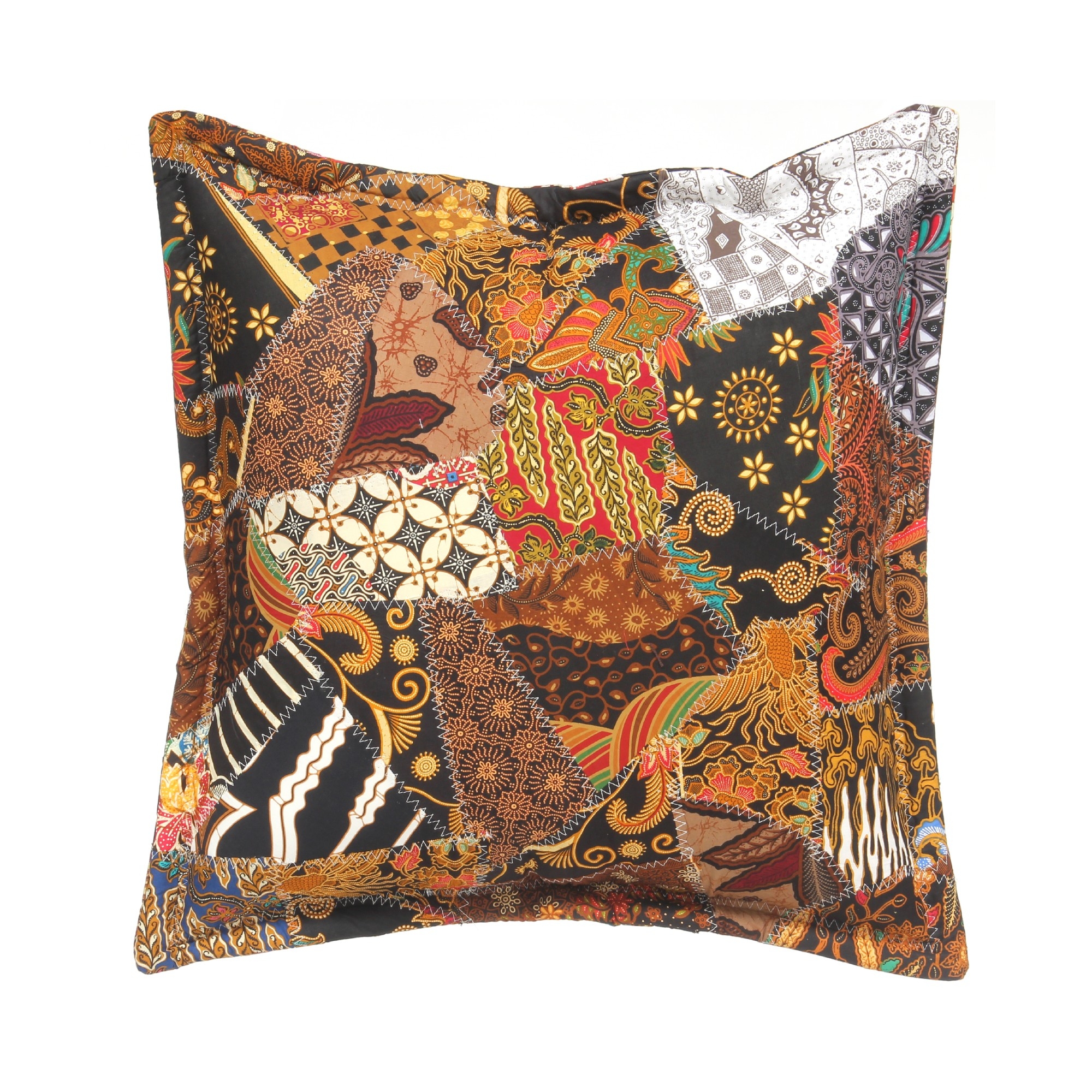 Patchwork Kissenhülle, multicolor, T 60 cm, B 60 cm von fischer's lagerhaus