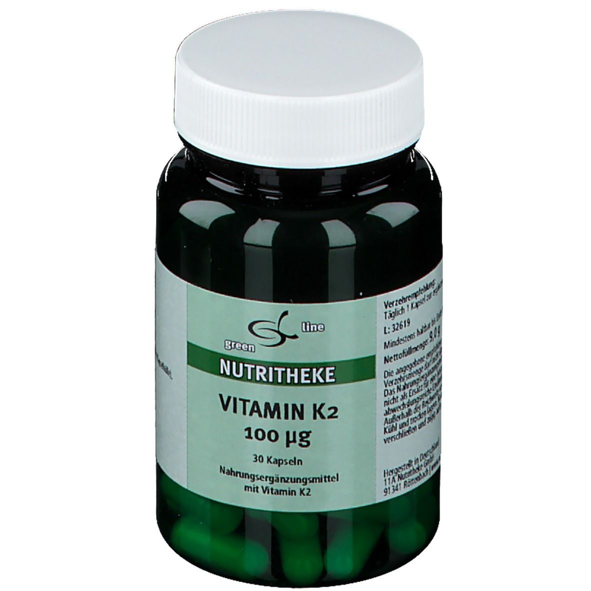 green line NUTRITHEKE Vitamin K2 100 µg