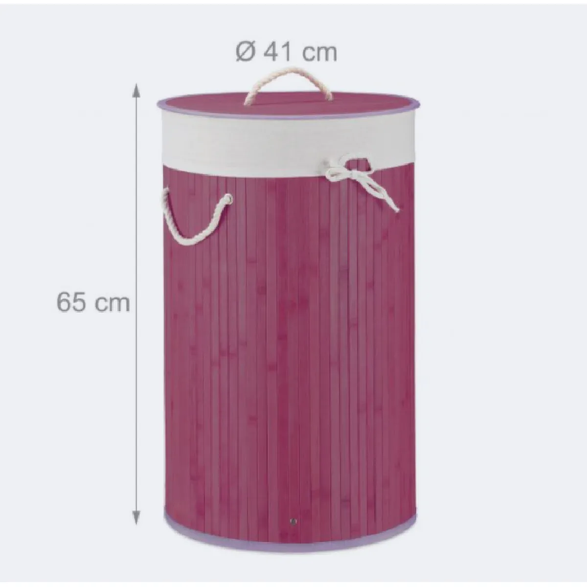 Helloshop26 Panier à linge pliable - Violet