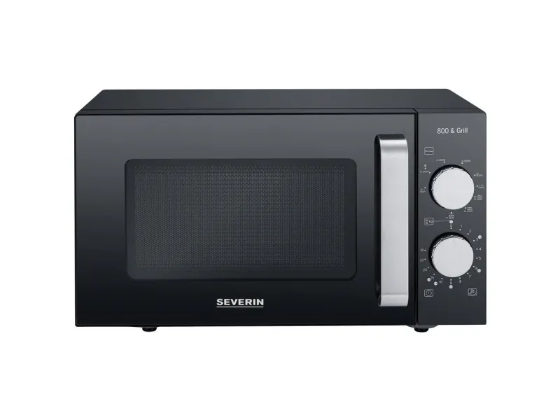 SEVERIN MW 7762 - Mikrobølgeovn med grill - 20 liter - 800 W - sort/rustfrit stål