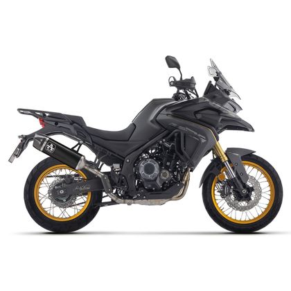 Silencieux Arrow indy race alu dark embout carbone - Noir