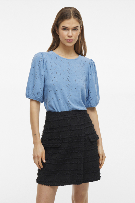 Vila blauwe dames t-shirt