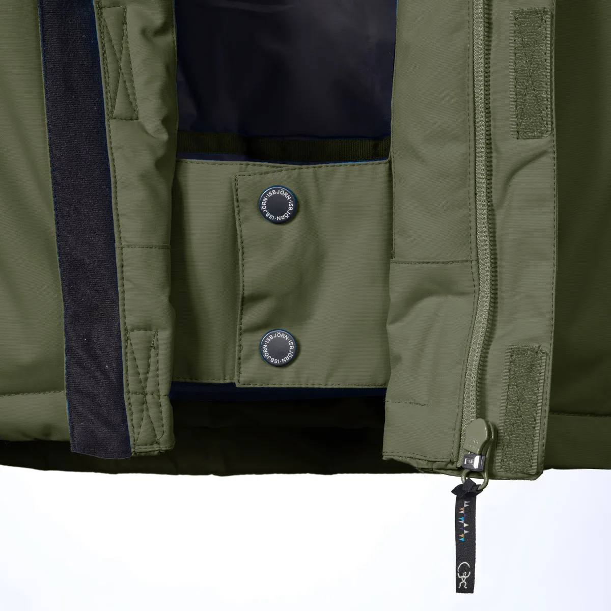 Isbjörn of Sweden Kids' Helicopter Winter Jacket Moss