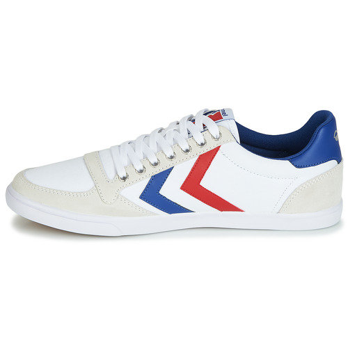 hummel - SLIMMER STADIL LOW - Blanc / Rouge / Bleu