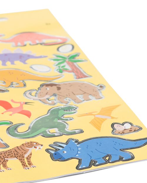 2 feuilles d’autocollants dinosaure 19x10