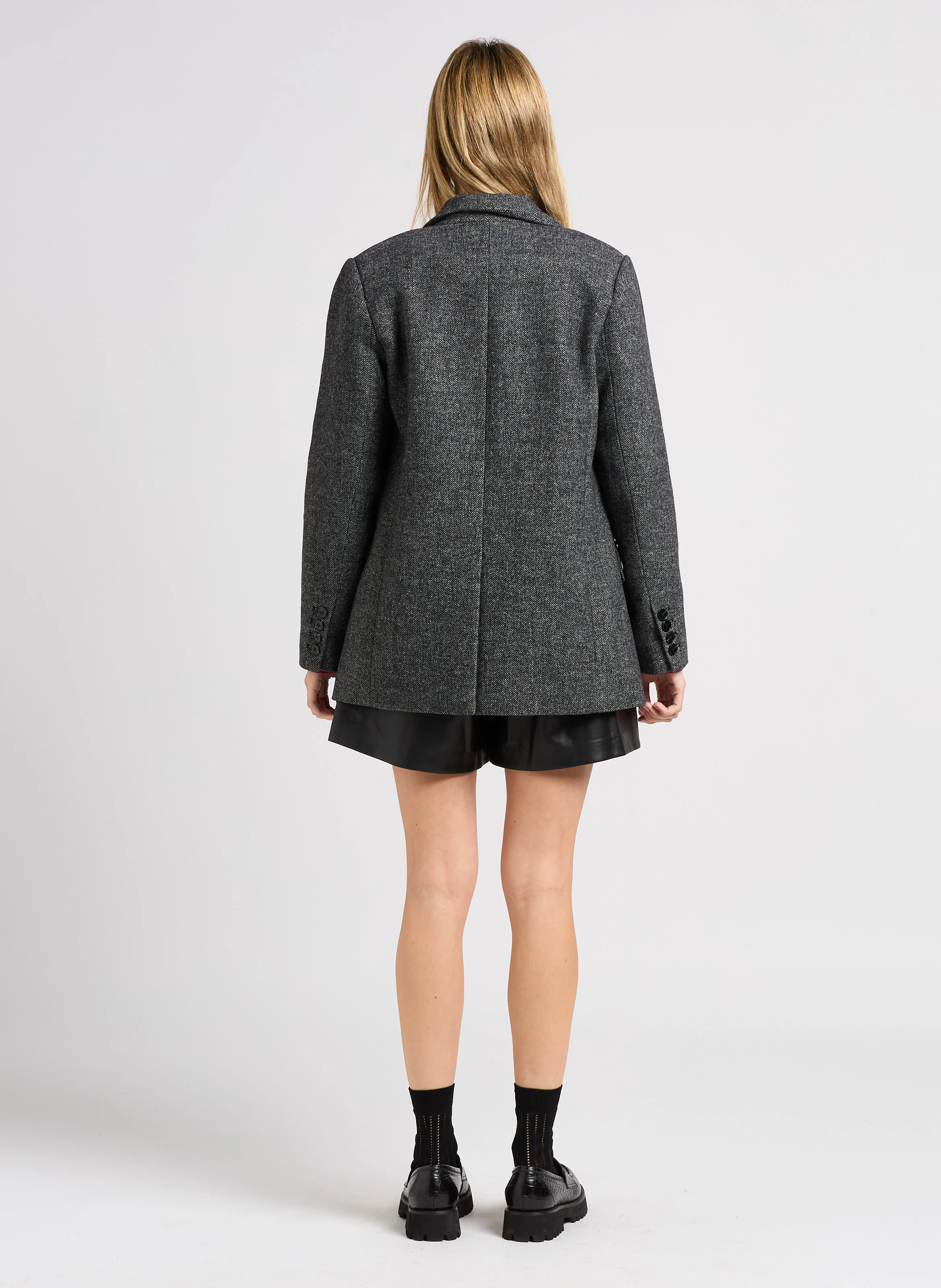 BANNY - Short large taille haute | Noir