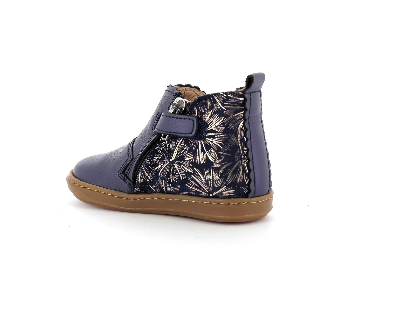 Shoopom-BOUBA JODZIP Cuir Bleu nuit